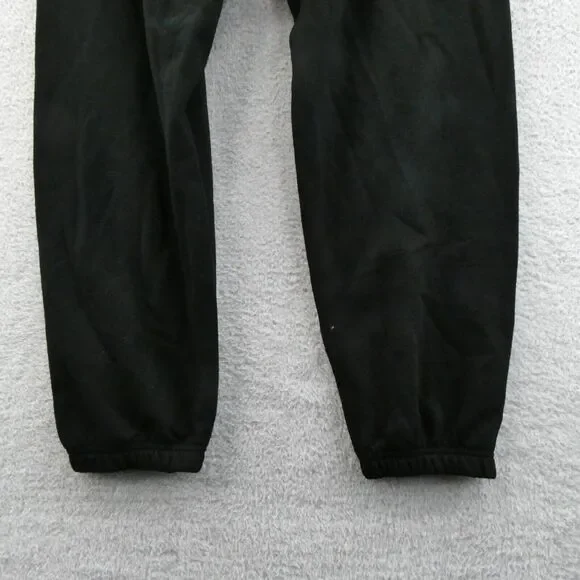 Victorias Secret XL Everyday Fleece Sweatpants Black Jogger Tapered Leg PINK New - Picture 7 of 8